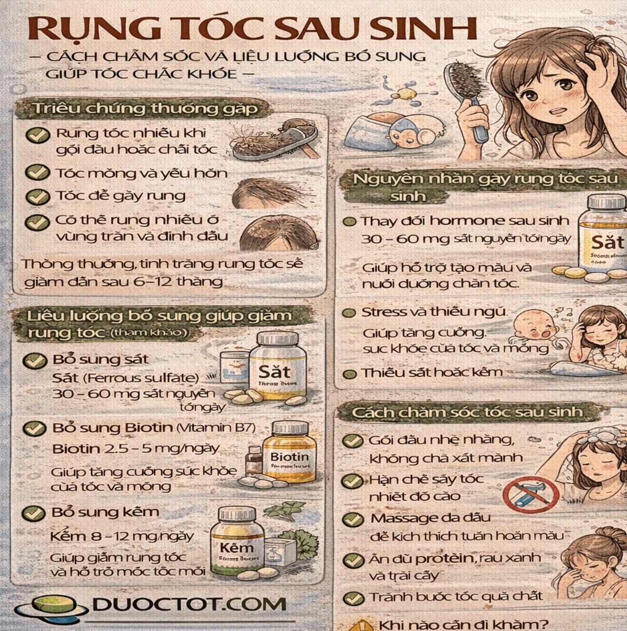 Rụng tóc sau sinh